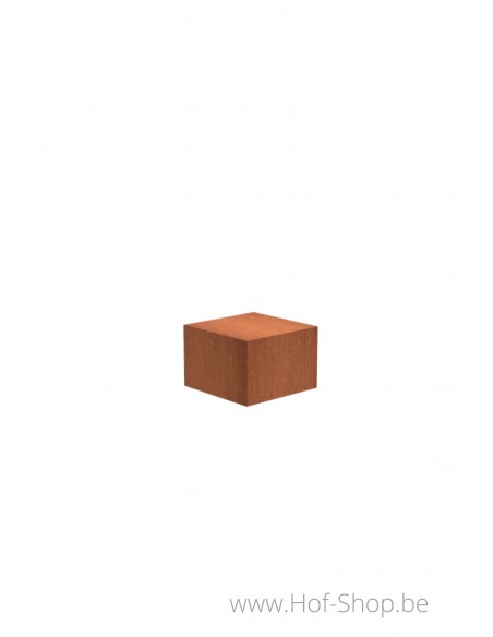 Socle 60 x 60 x 40 - socle en acier corten