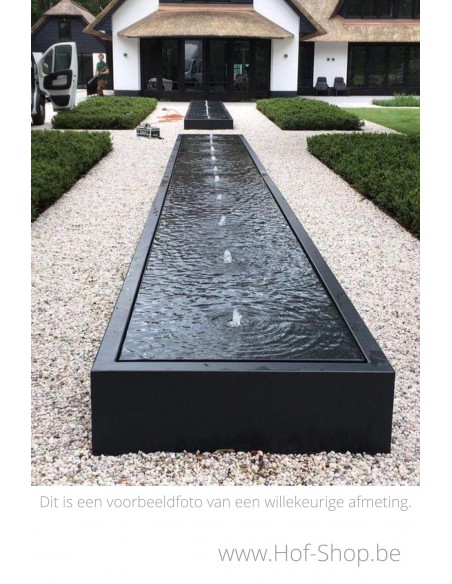 Watertafel 600 x 100 x 40 cm - watertafel Adezz aluminium