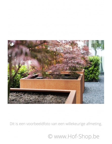 Carrez 50 x 50 x 80 cm - Jardinière en acier Corten