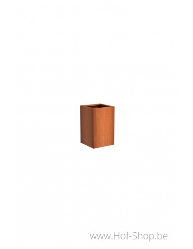 Carrez 50 x 50 x 80 cm - Jardinière en acier Corten