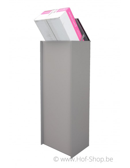 Dropbox Small RAL 9007 - pakketbus aluminium