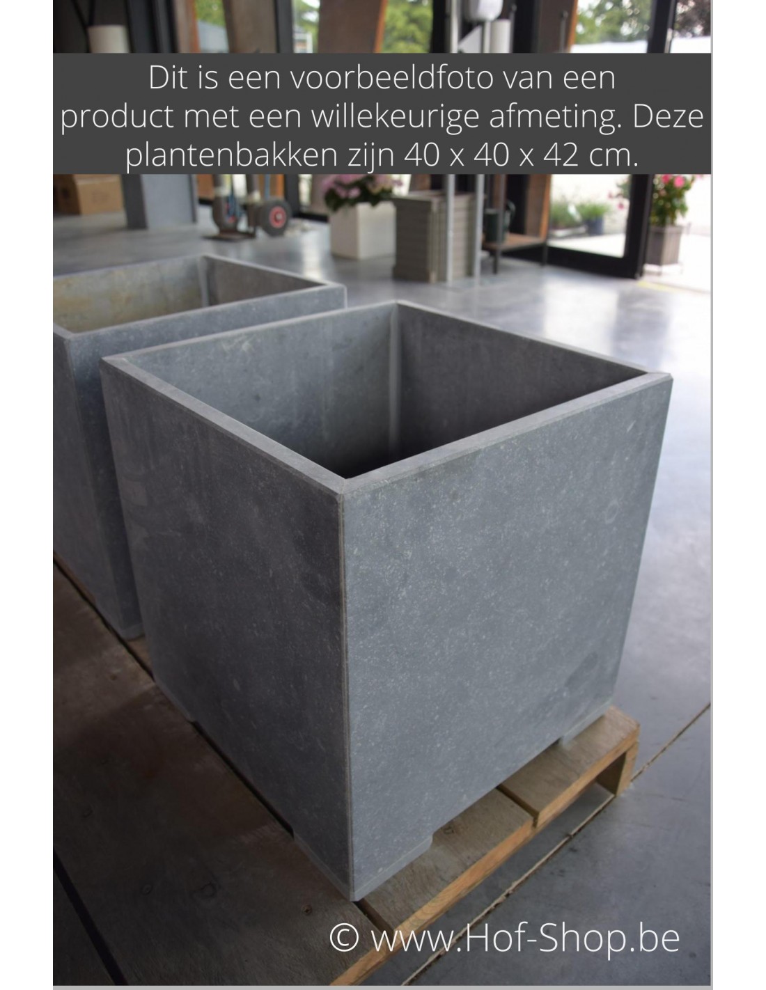 team adopteren mengsel Square Modern 30 x 30 x 32 cm - VASP Plantenbak in arduin