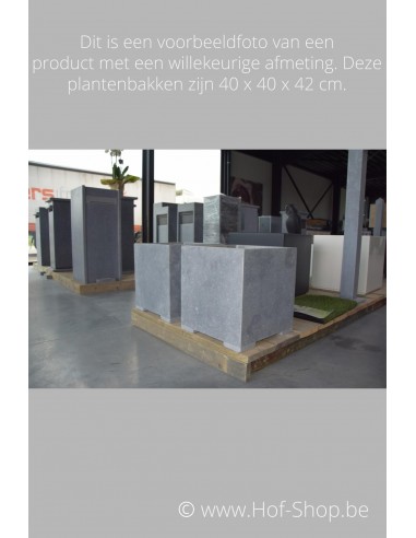 Square Modern 40 x 40 x 62 cm - VASP Jardinière en pierre bleue
