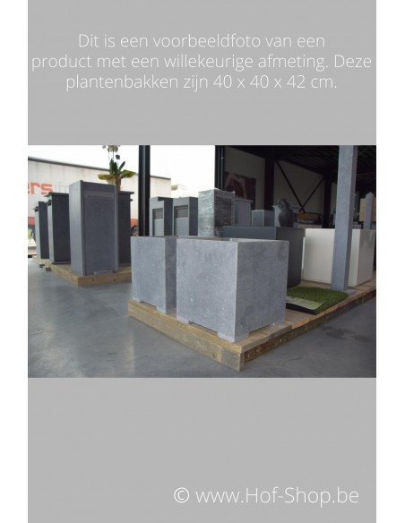 Square Modern 40 x 40 x 62 cm - VASP Jardinière en pierre bleue