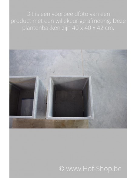 Square Modern 40 x 40 x 62 cm - Plantenbak in arduin