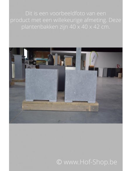 Square Modern 40 x 40 x 62 cm - Plantenbak in arduin