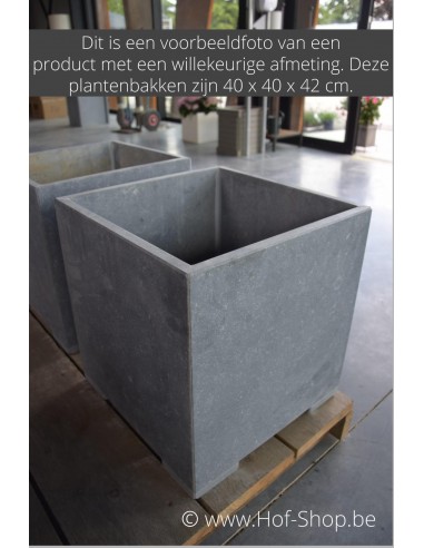 Square Modern 70 x 70 x 72 cm - Plantenbak in arduin