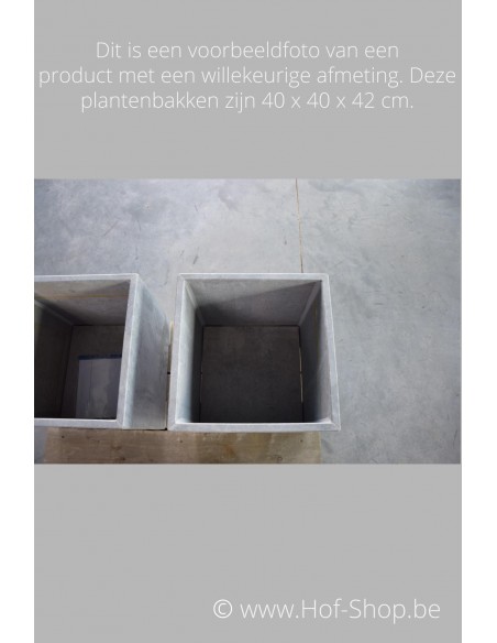 Square Modern 90 x 90 x 92 cm - Plantenbak in arduin