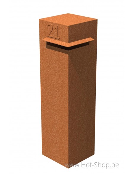 Chiffre 1 En Acier Corten Pour Numéro De Maison - Look Rouillé Fait Main