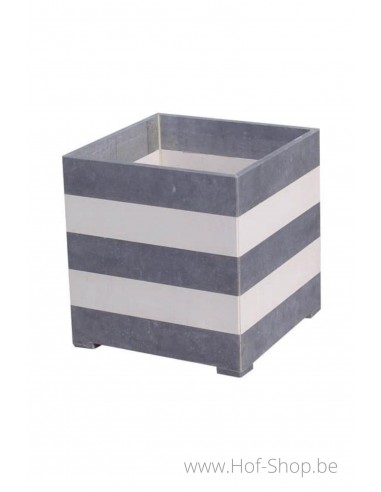 Square Modern B/W 40 x 40 x 42 cm - Plantenbak in arduin