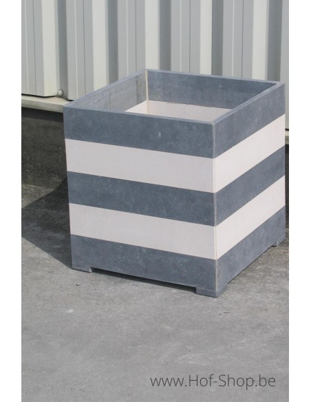Square Modern B/W 50 x 50 x 52 cm - Plantenbak in arduin