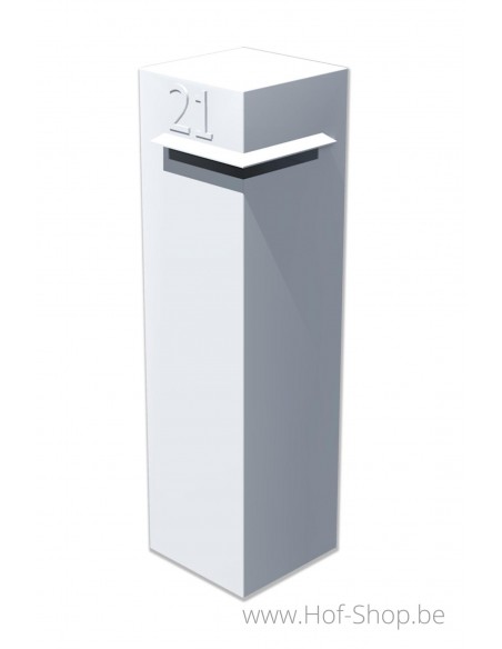 Ivar RAL 9016 - brievenbus aluminium