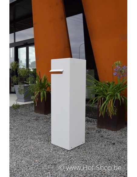 Ivar RAL 9016 - brievenbus aluminium