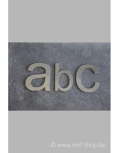 Letter B - inox 10 cm hoog (Ari)