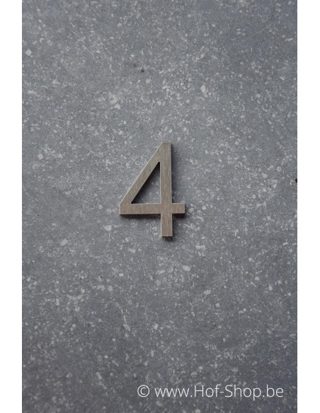 Numéro 4 - acier inoxydable de 5 cm de haut (Ari) - Fin de série