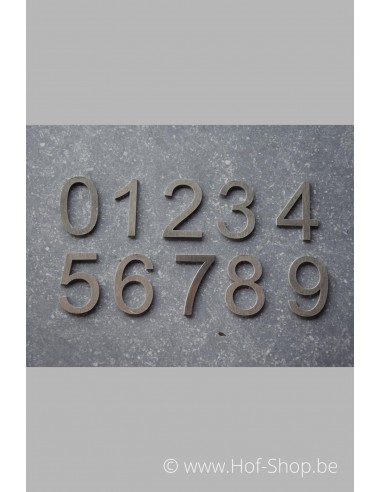 Numéro 6 - acier inoxydable de 5 cm de haut (Ari) - Fin de série