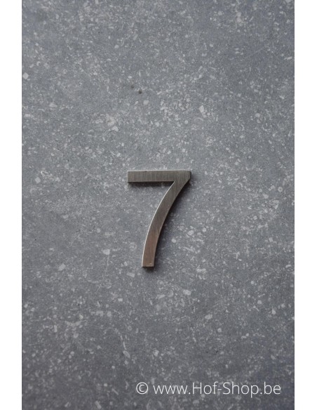 Numéro 7 - acier inoxydable de 5 cm de haut (Ari) - Fin de série
