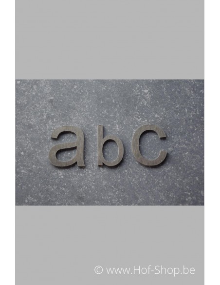 Letters - inox 5 cm hoog (Ari)