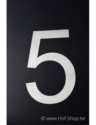 Numéro 5 - acier inoxydable de 30 cm de haut (Ari) - Fin de série