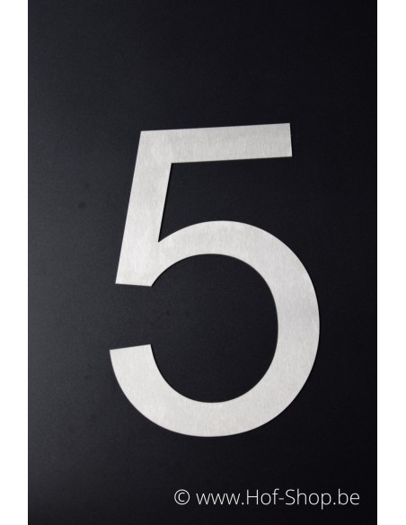 Numéro 5 - acier inoxydable de 30 cm de haut (Ari) - Fin de série