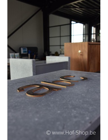 Lettre a - acier Corten de 10 cm de haut (Ari)