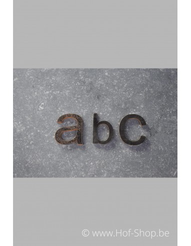 Lettre a - acier Corten de 5 cm de haut (Ari)