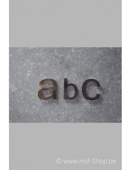 Lettre c - acier Corten de 5 cm de haut (Ari)
