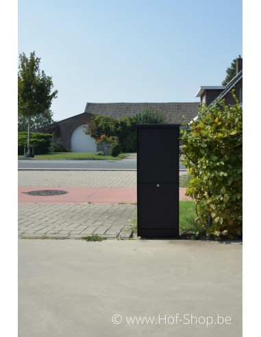 Dropbox Small RAL 9005 - pakketbus aluminium