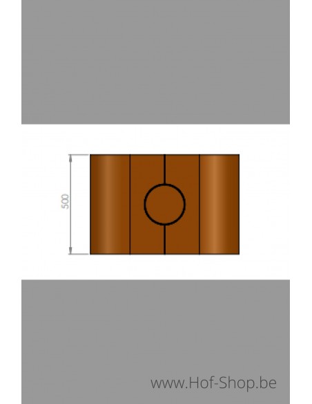 GAP Medium avec porte et four à pizza - Cheminée en acier corten