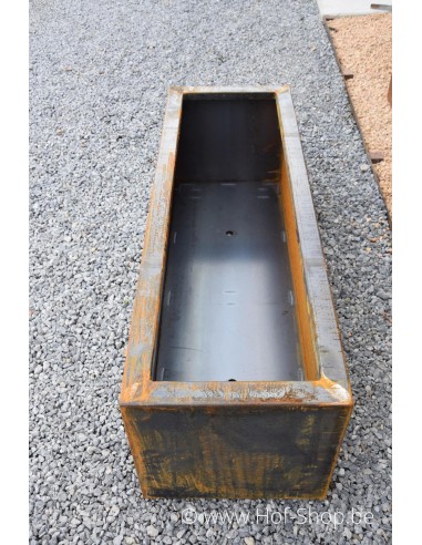 Carrez 120 x 40 x 40 cm - Jardinière Adezz en acier Corten