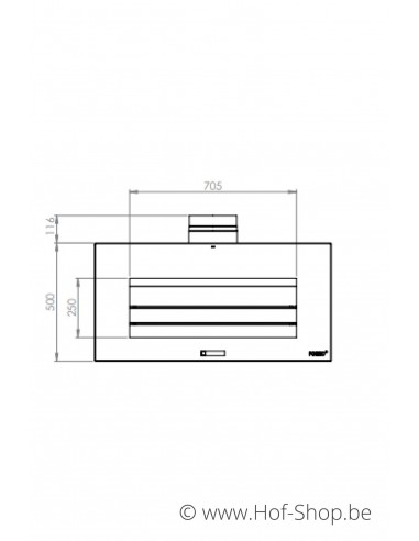 Enok wandmodel (zwart gecoat) - tuinhaard in cortenstaal