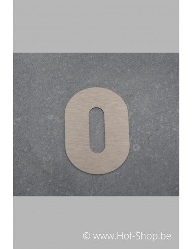 Nummer 0 - inox 7 cm hoog (Bahamas)