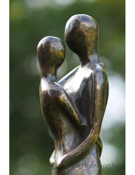 Liefdespaar - bronzen beeld