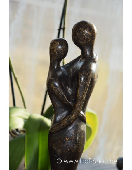 Liefdespaar - bronzen beeld
