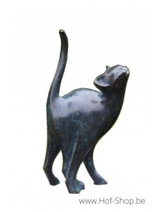 Moderne kat - bronzen beeld