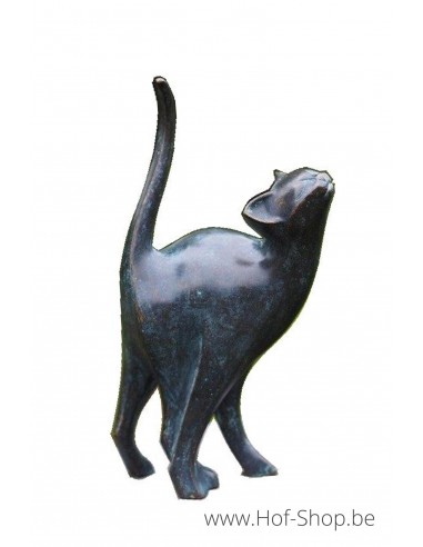 Chat moderne - statue en bronze (AN1666BRW-VI)