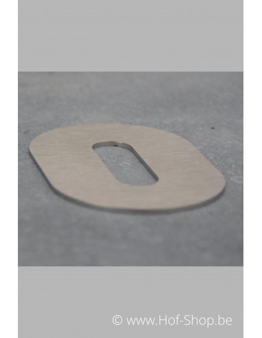 Nummer 5 - inox 7 cm hoog (Bahamas)