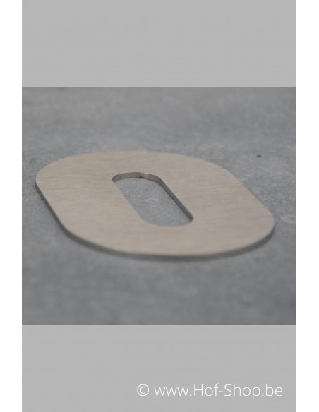 Nummer 6 - inox 7 cm hoog (Bahamas)