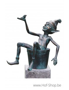 Pixie sur seau - statue en bronze (BS1335V)