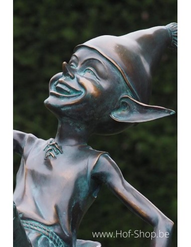 Pixie sur seau - statue en bronze (BS1335V)