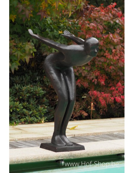 Zwemmer Frederick - bronzen beeld