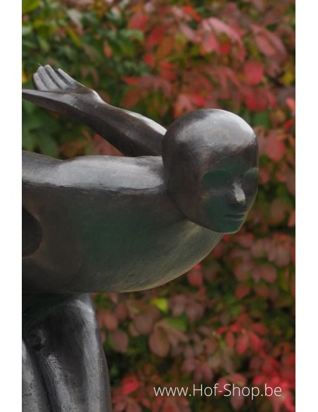 Nageur Frederick - statue en bronze (AN1348BR-B)