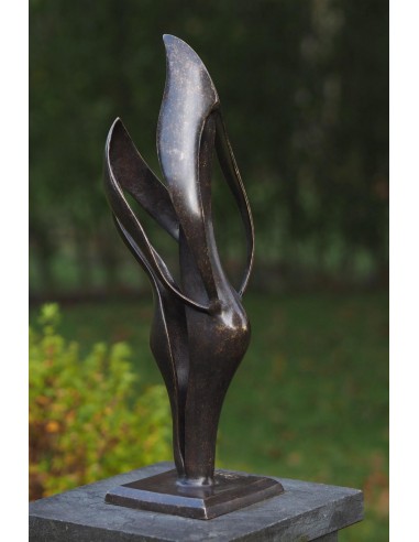 Couple d'amoureux moderne - Sculpture en bronze (AN2235BR-BI)