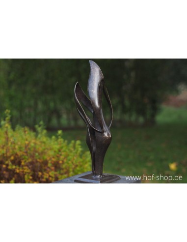 Couple d'amoureux moderne - Sculpture en bronze (AN2235BR-BI)