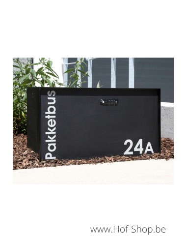Bulkbox RAL 9005 - XXL pakketbus aluminium