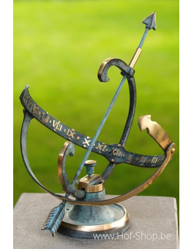Zonnewijzer (klein) - bronzen beeld