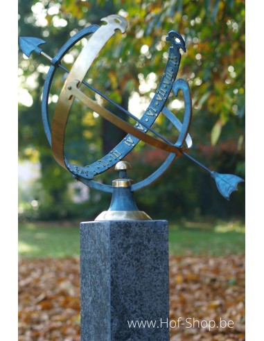Zonnewijzer (groot) - bronzen beeld