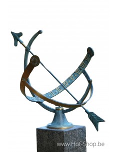 Cadran solaire (moyen) - statue en bronze (GA0029BR-V)