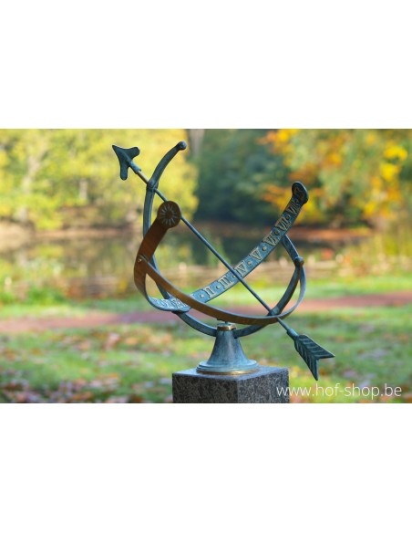 Zonnewijzer (medium) - bronzen beeld
