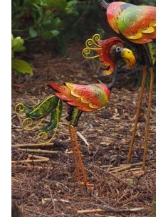 Flamingo dark small - figurine en métal (MD16090)